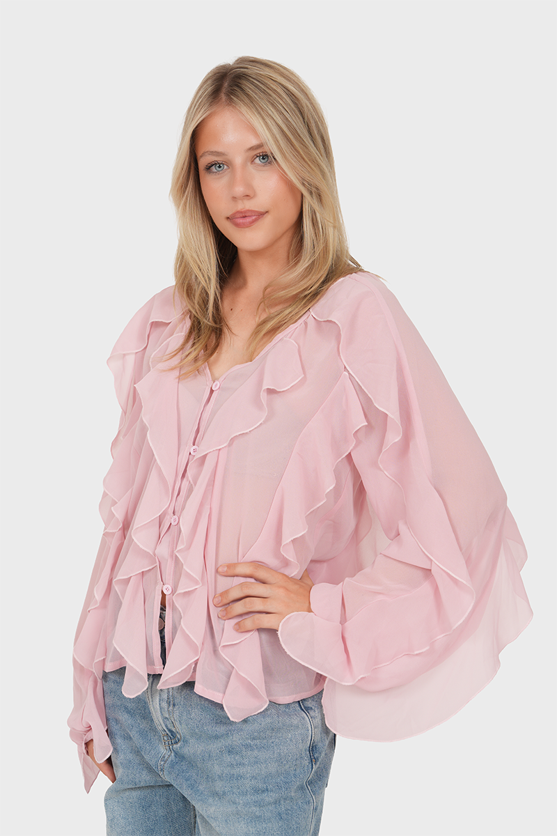 "Nova” blouse light pink