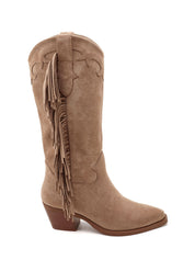 "Liv" fringe boots