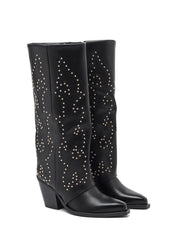 "Macy" cowboy boots black