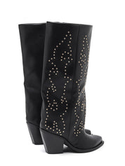 "Macy" cowboy boots black