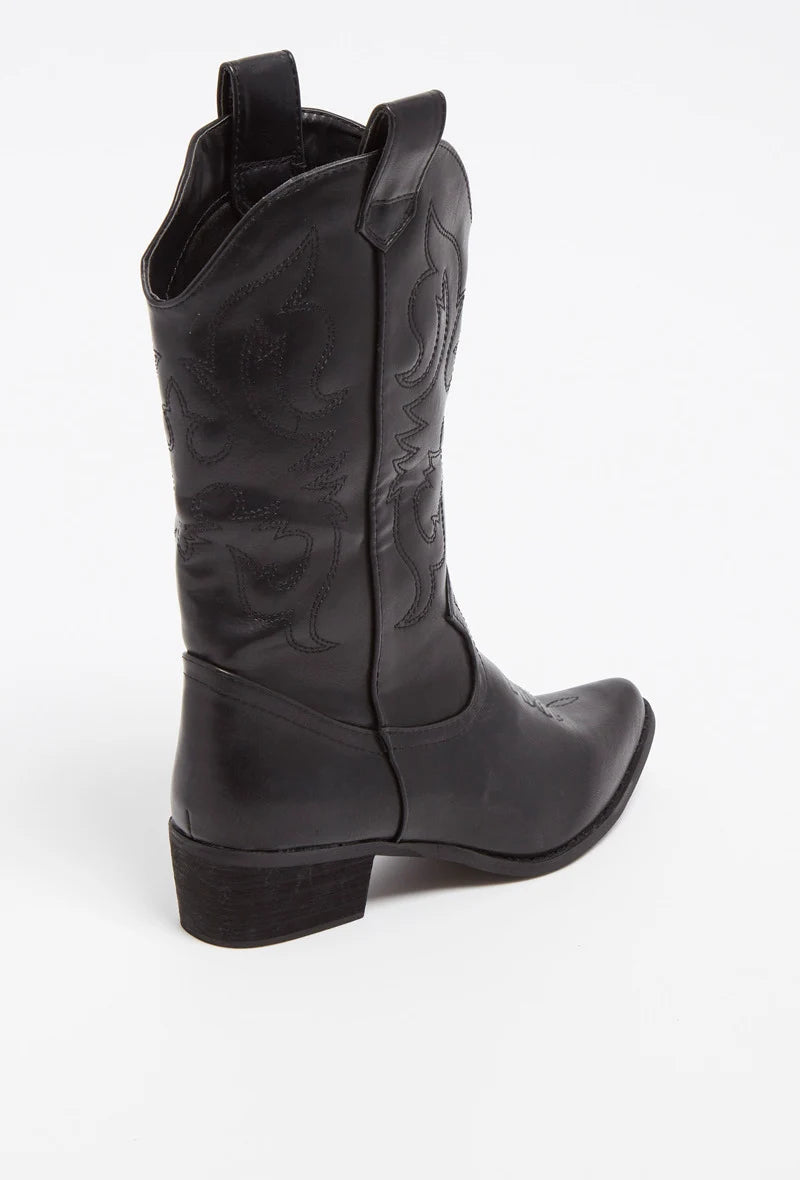 "Cowboy" boots black