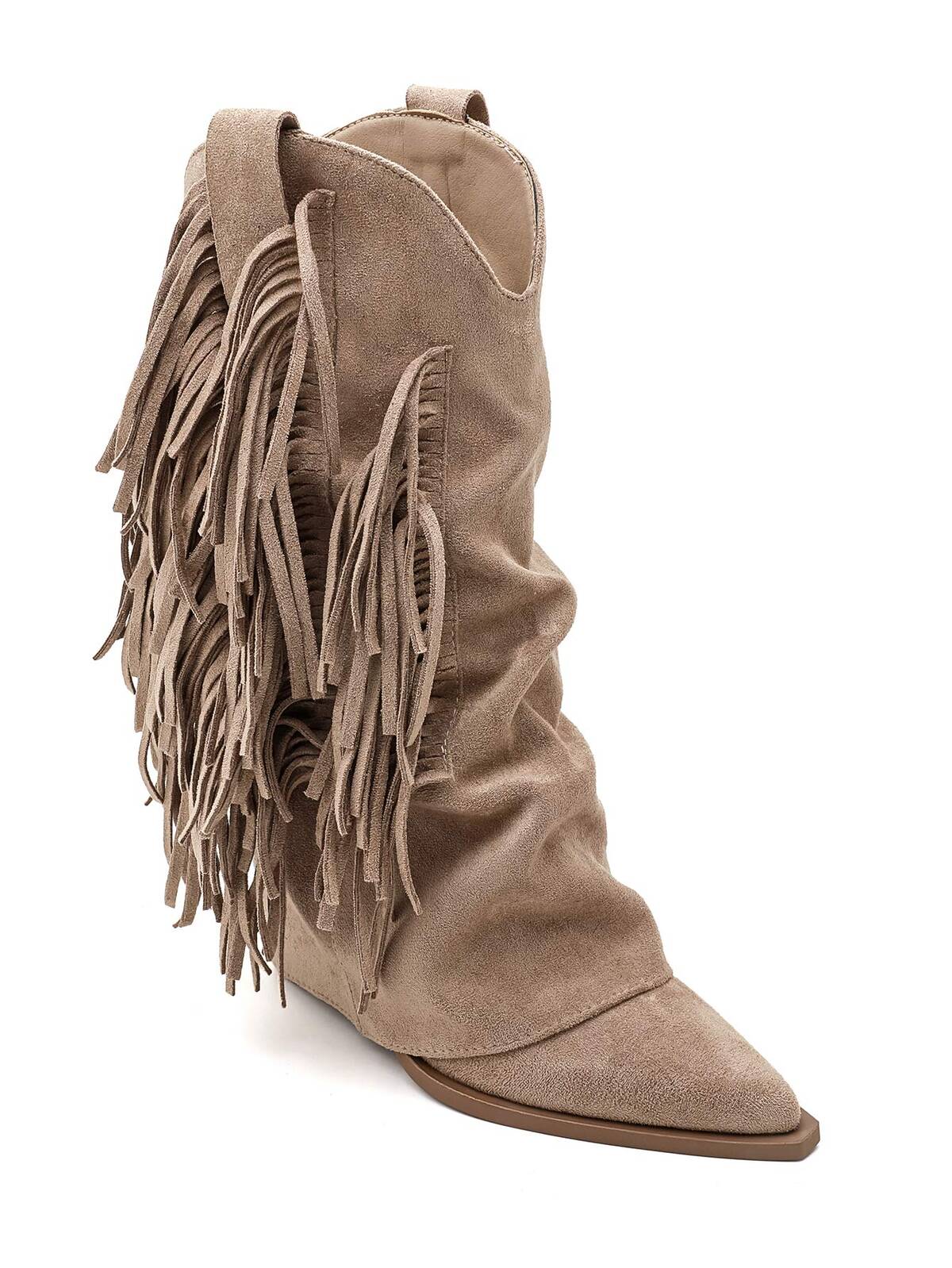 "Fringe" boots