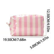 "Striped" make-up pouch