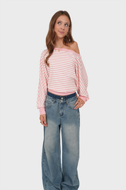 "Casey” wide leg jeans blue