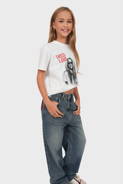 "Cloé" wide leg jeans red