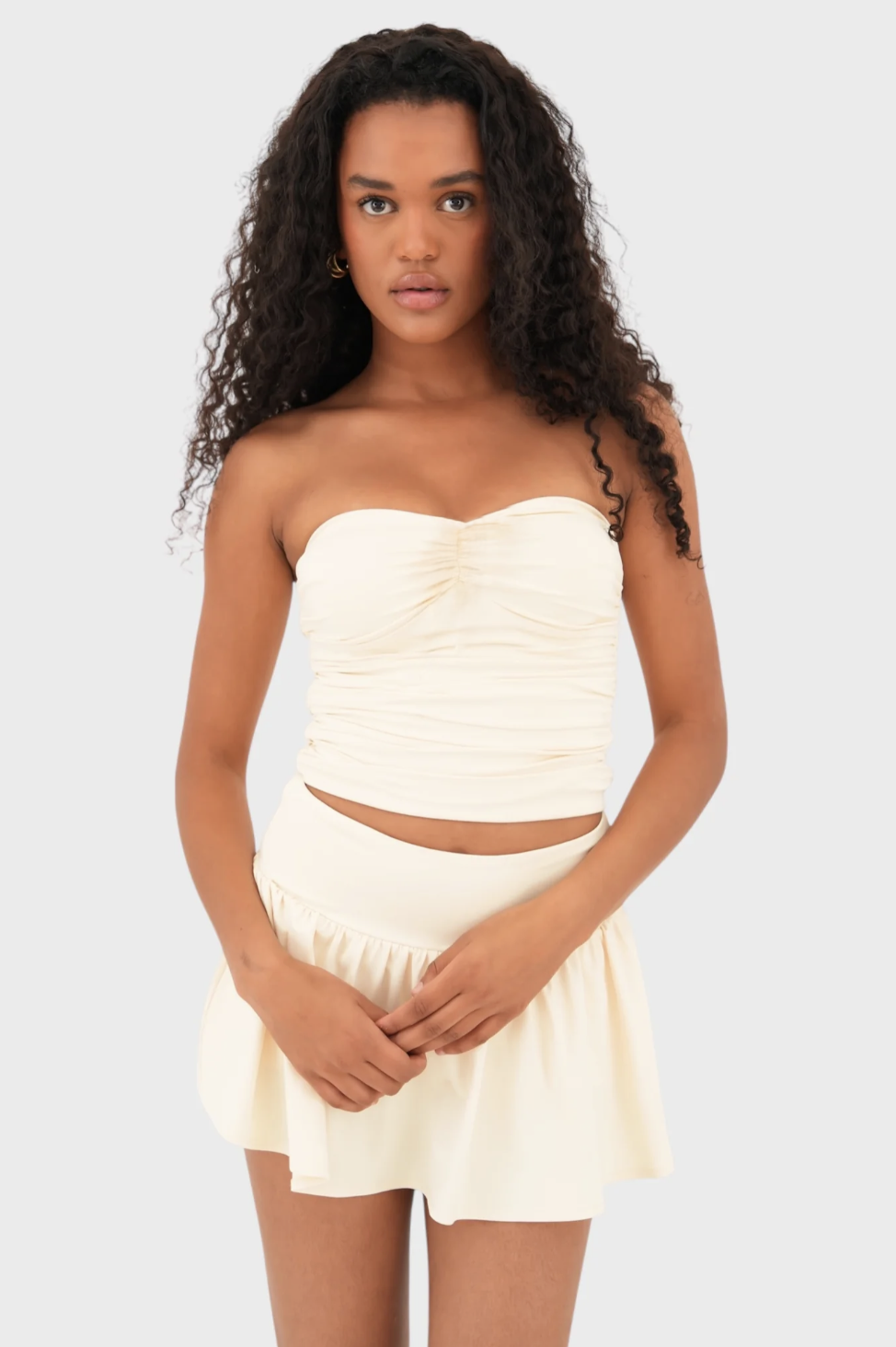 "Citrus" skirt light yellow