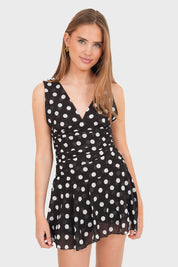 "Dotty” dress black