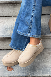 "Cloud" slippers beige