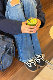 "Milly" lace sneakers black