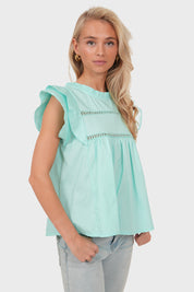 "Dreamy" turquoise blouse