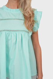 "Dreamy" turquoise blouse