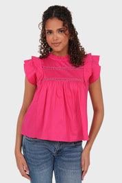 "Dreamy" bluse knallrosa