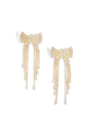 "Ribbon" earrings gold