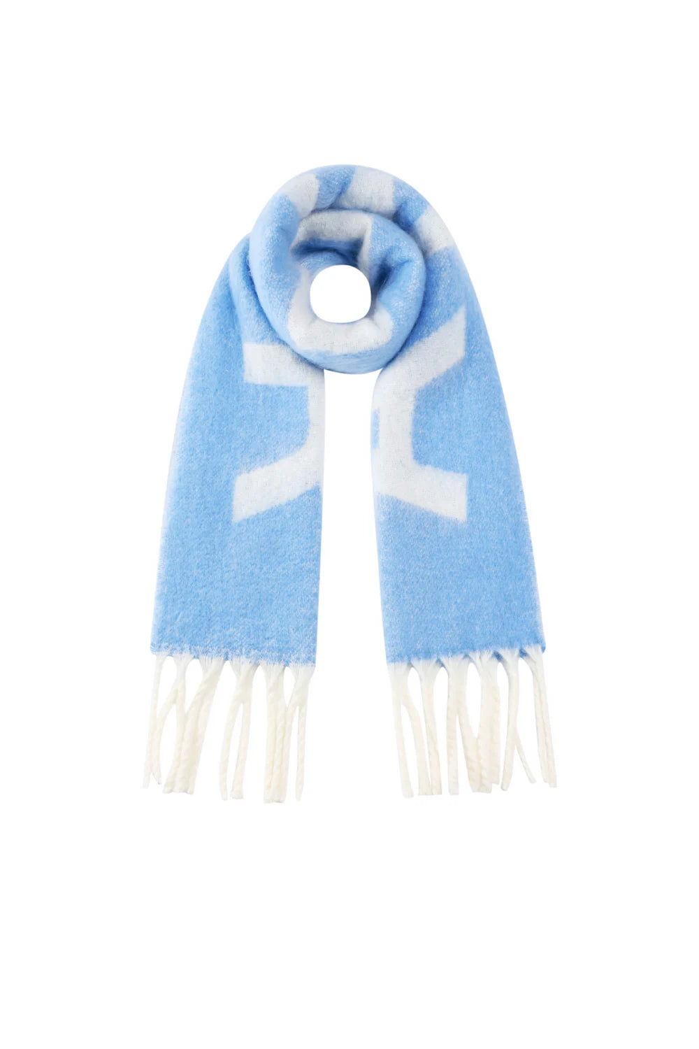 "Amour" skjerf himmelblå