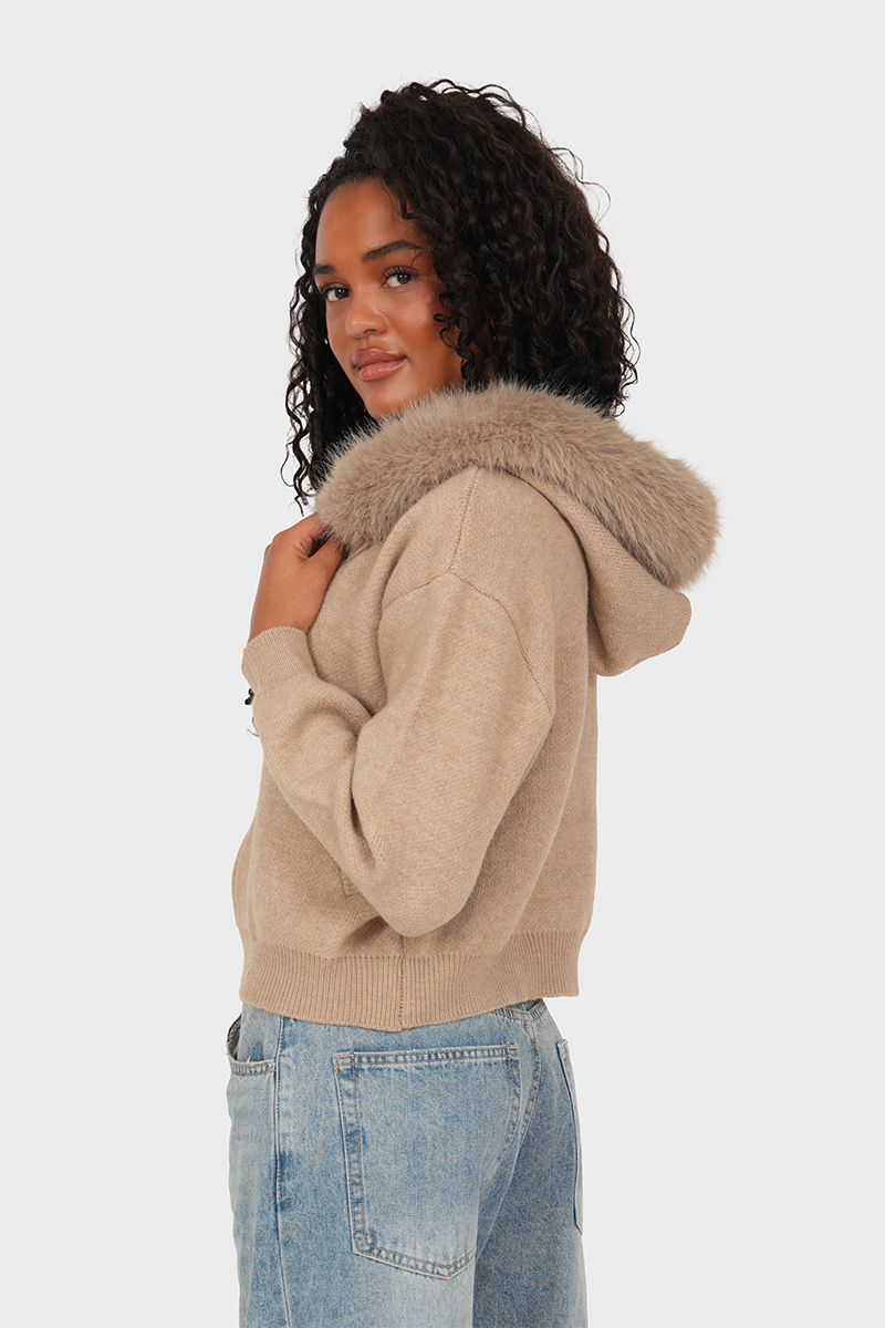 "Frida” cardigan beige