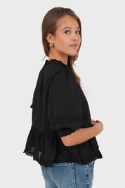 "Grace" Bluse schwarz
