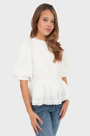 Blusa de "gracia" blanco