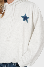 "Classic” stars hoodie grey