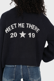 “MMT” cardigan navy