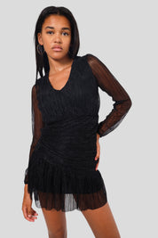 "Nachtfieber" Kleid dunkelschwarz
