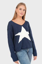 "Starlit" Sweater Navy