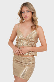 "Kendall" skirt gold