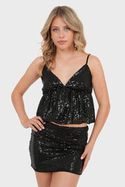 "Kendall" top black