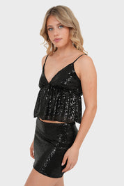 "Kendall" top black