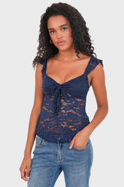 "Luna" top navy