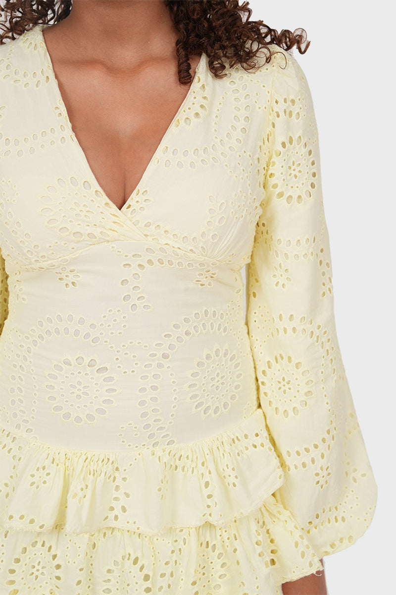 "Lacey" yellow dress