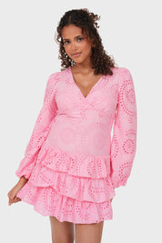 "Lacey" hot pink dress