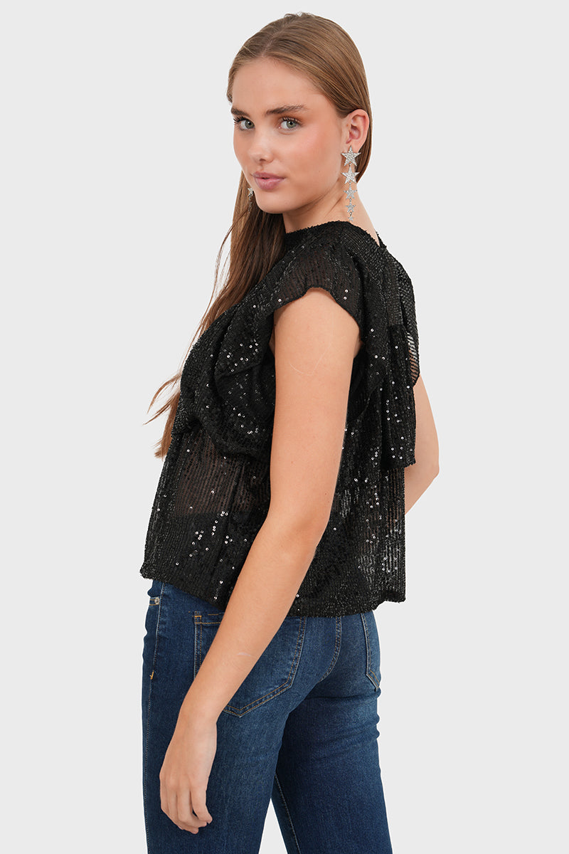 "Lottie" Top Black