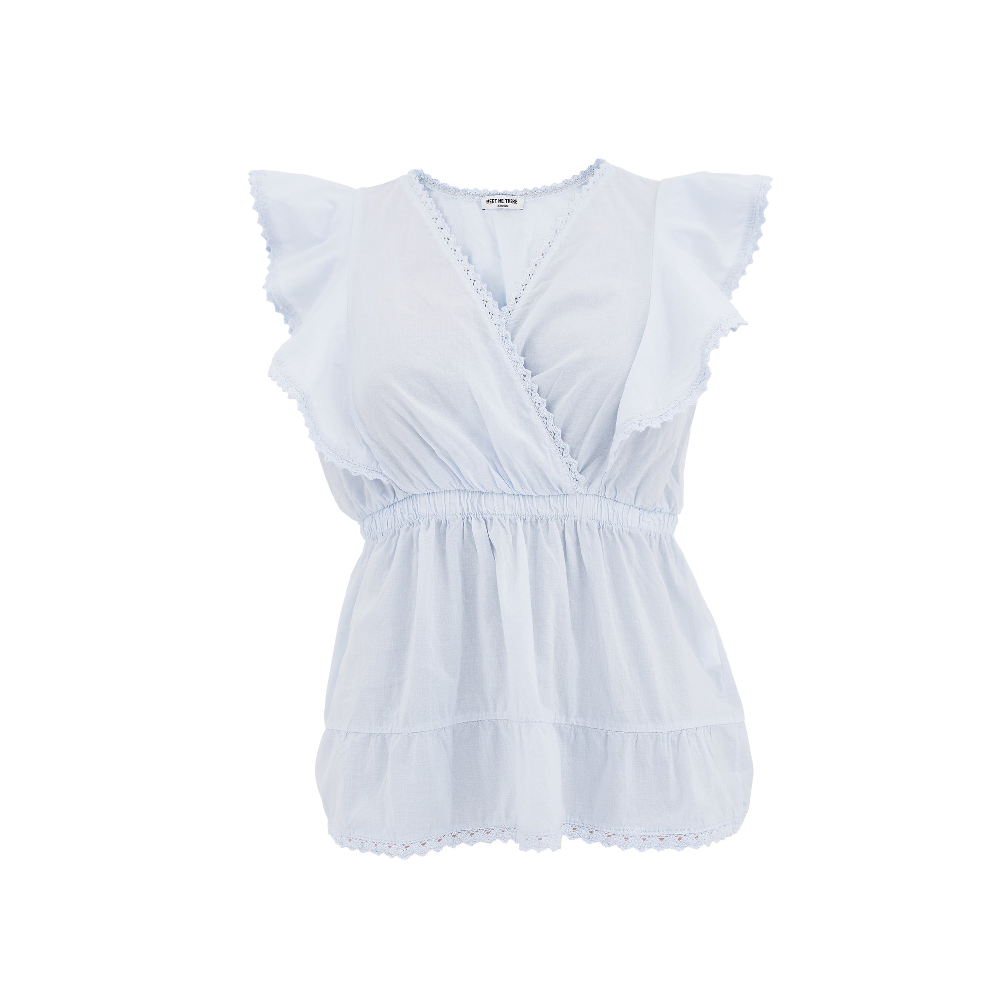 "Blooming" blouse blue
