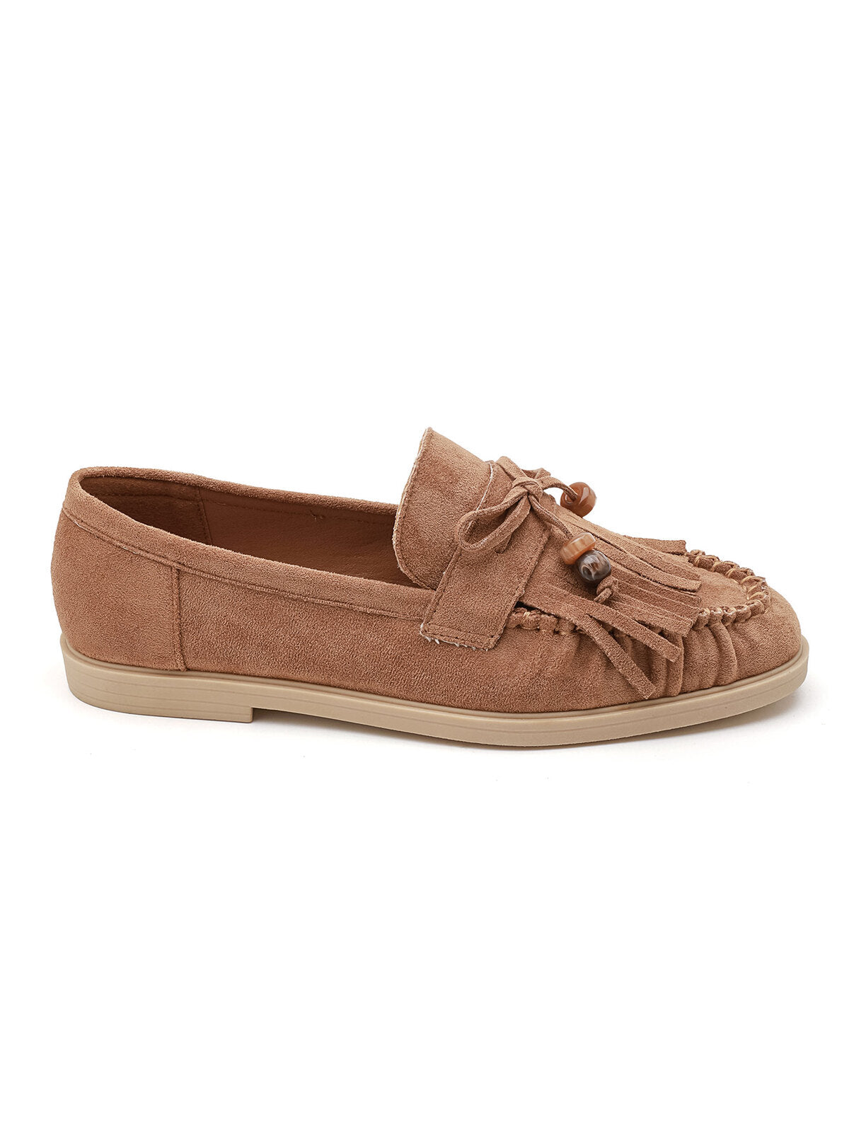 "Fringe" loafers brown