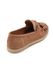 "Fringe" loafers brown