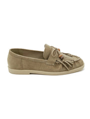 "Fringe" loafers green