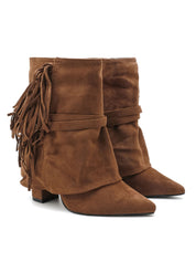 "Fringe" western boots