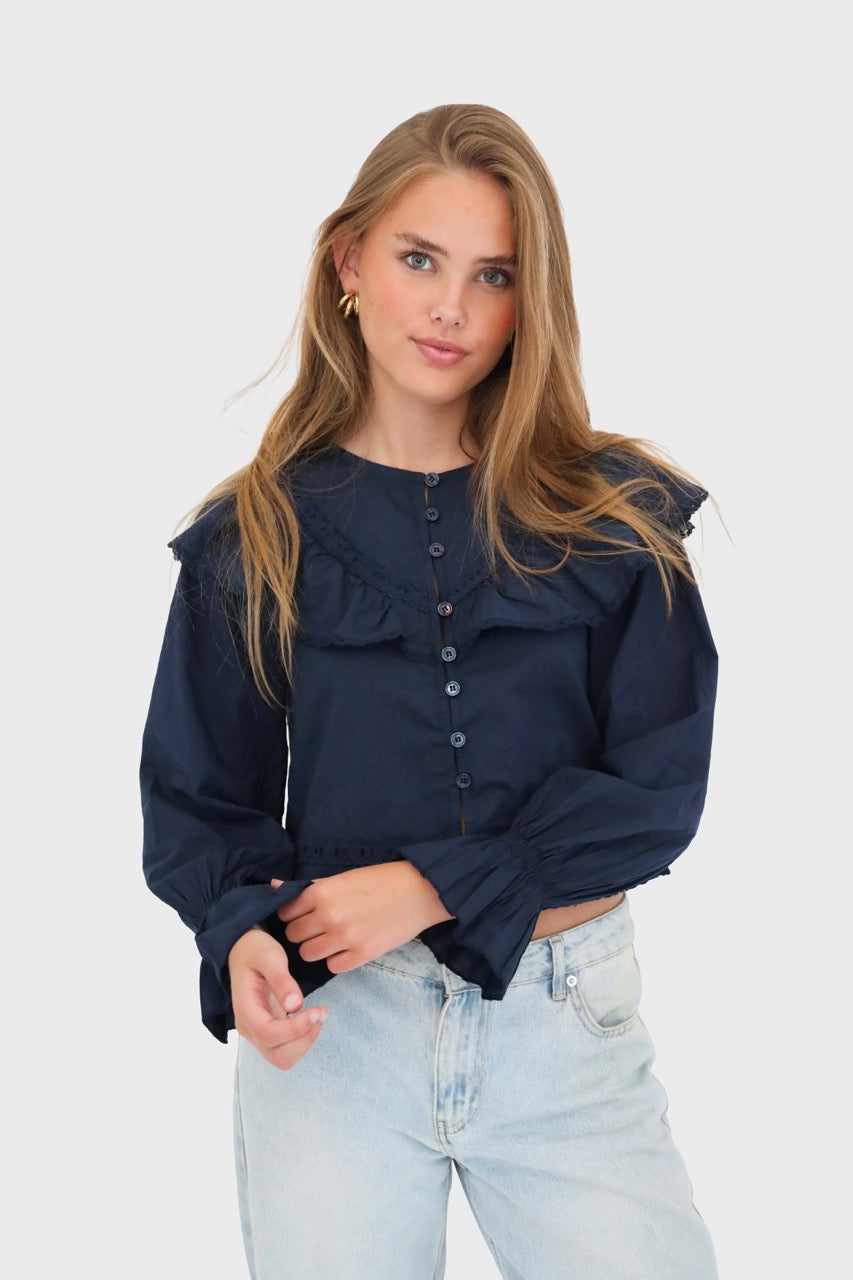 "Sweden" blouse navy