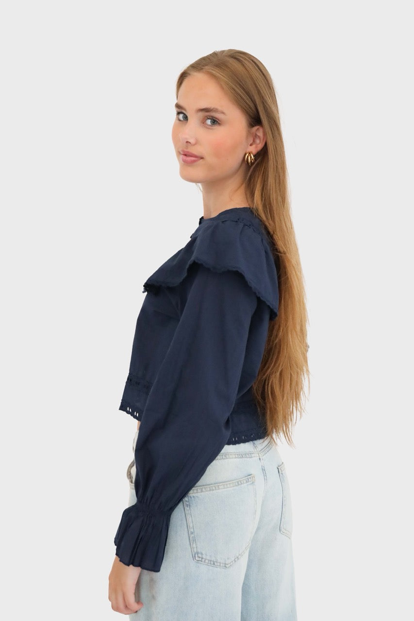 "Sweden" blouse navy