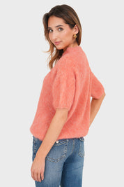 "Noor" sweater coral