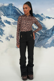 "Starry" ski pants leopard tall