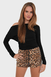 "Safari" shorts leopard