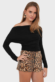 "Safari" shorts leopard