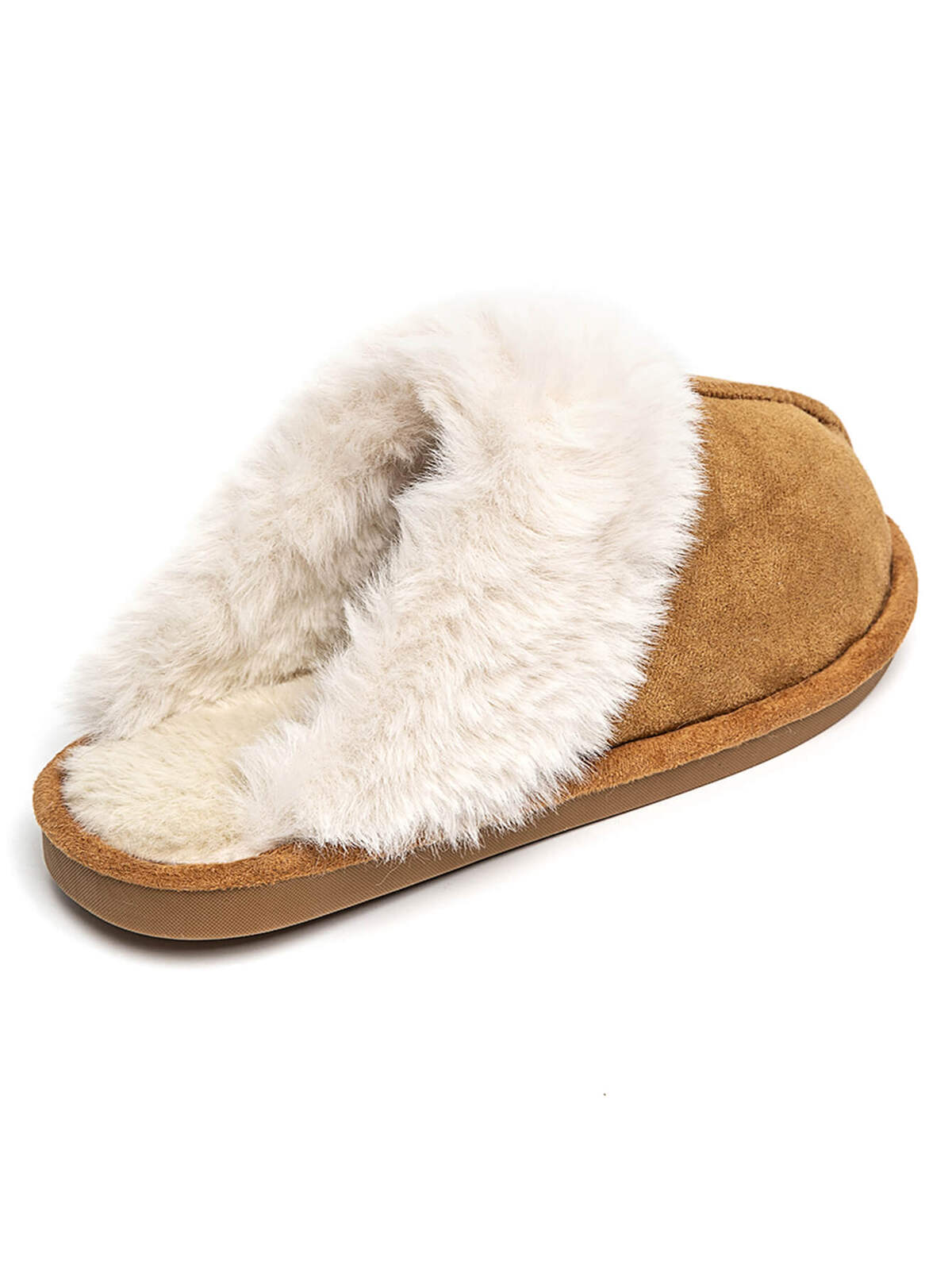 "Cozy" slippers camel
