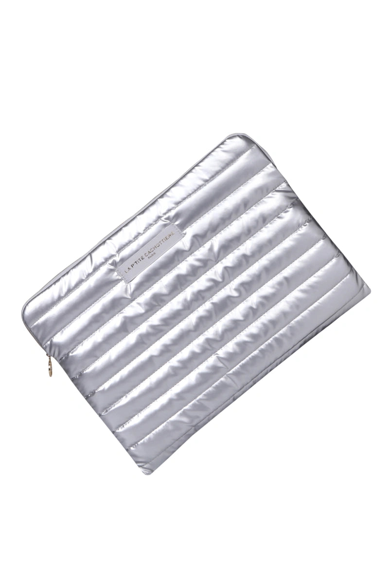 Laptoptasche „Shiny“ silber