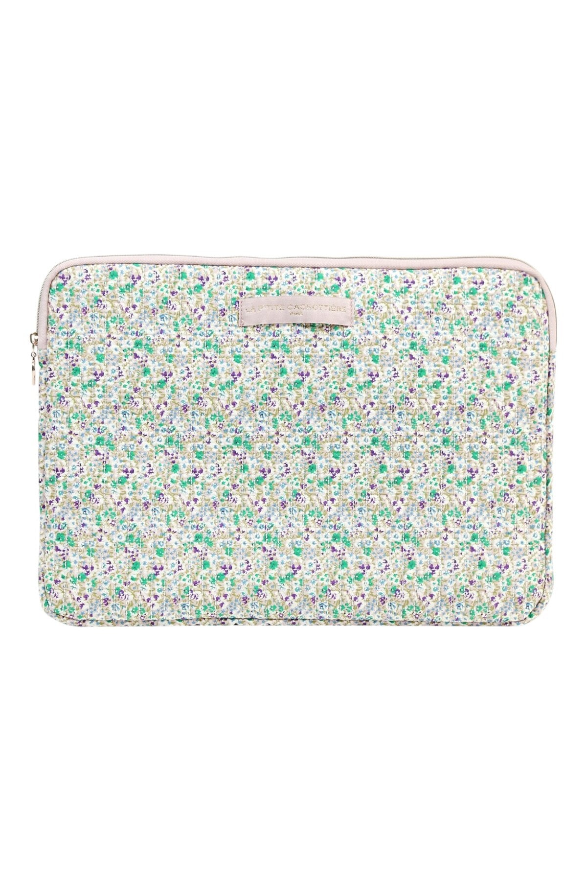 "Flower" laptop case green