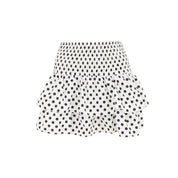 "Polkadot" skirt white