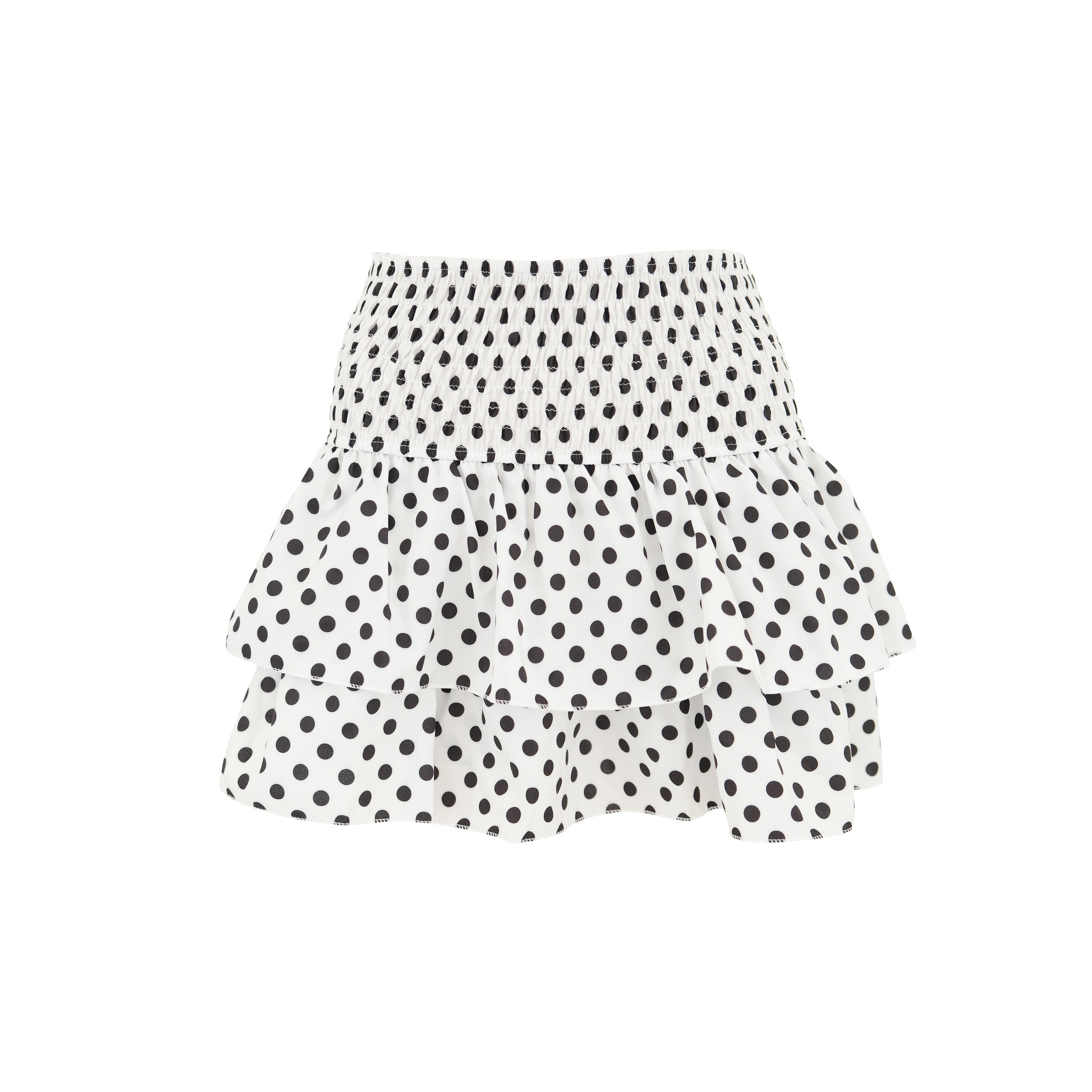 "Polkadot" skirt white