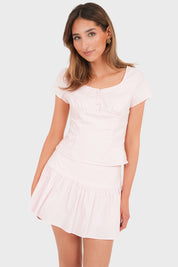 "Pretty in pink” top & "Pretty in pink” skirt bundle deal