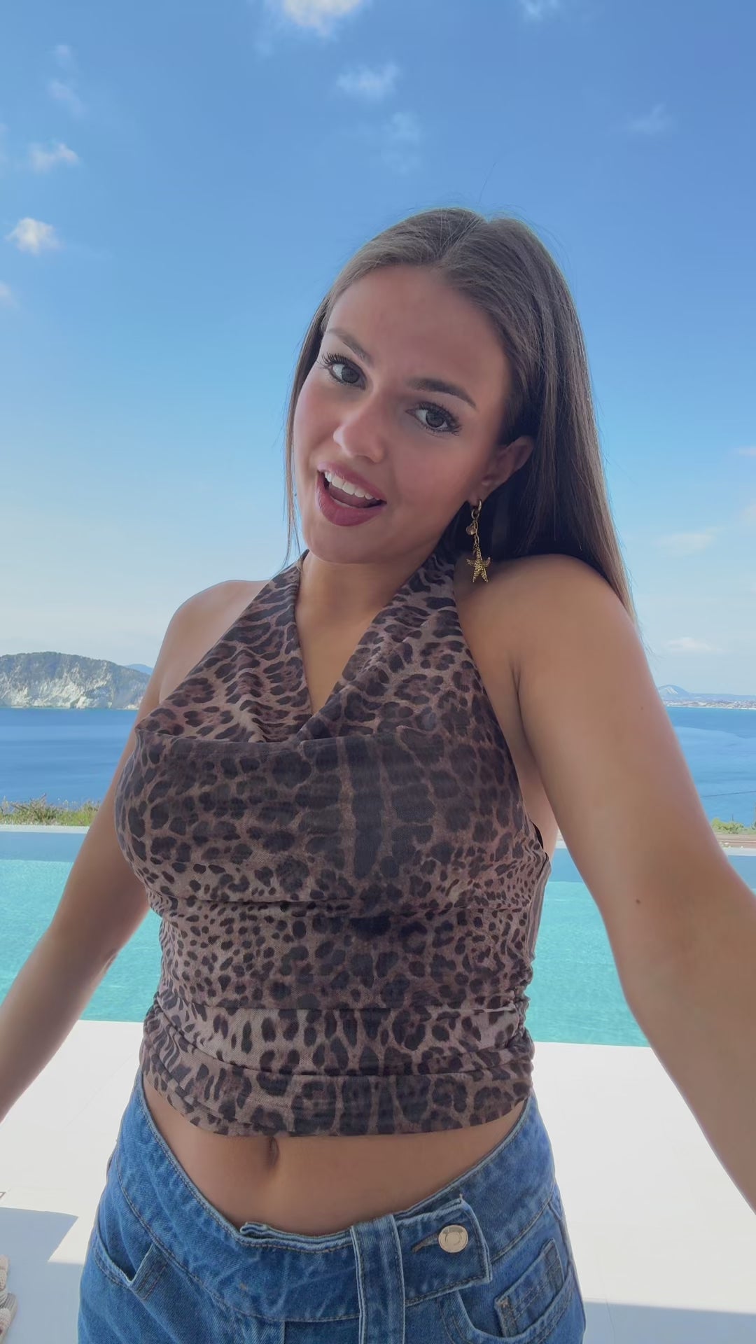 "Izzy" denimskjørt blå